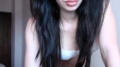 Shy brunette homemade amateur webcam teen